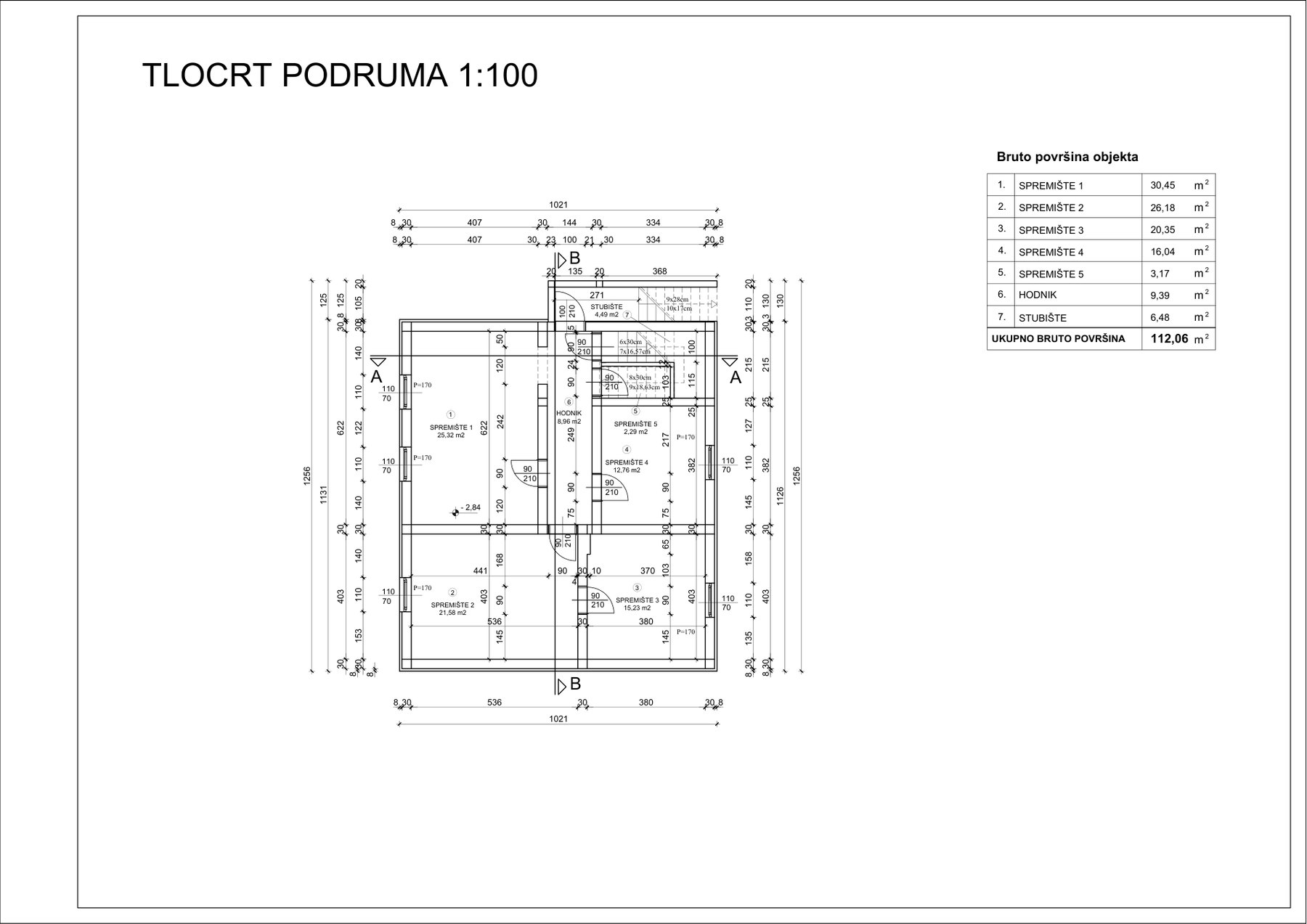 Tlocrt podruma
