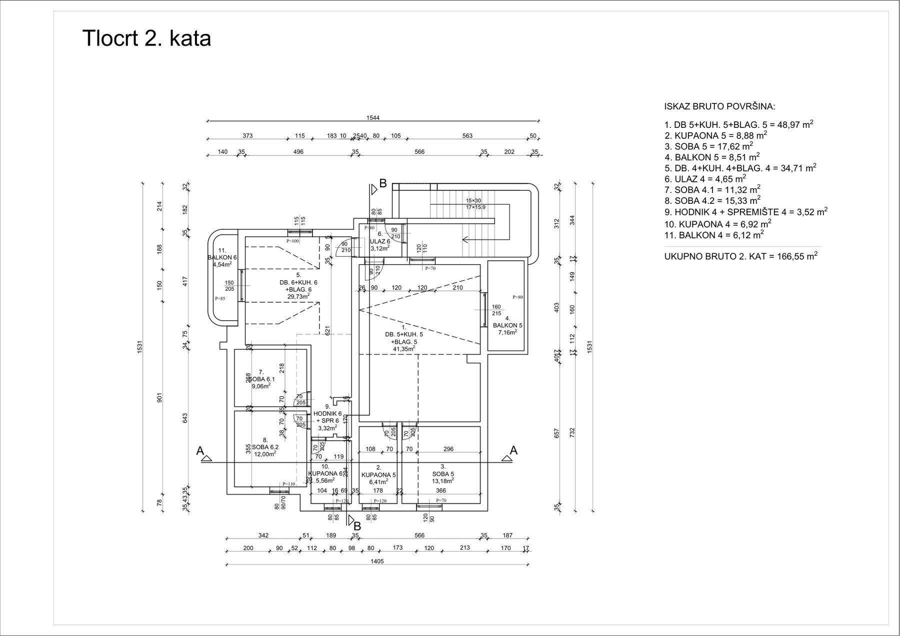 Tlocrt 2. kata